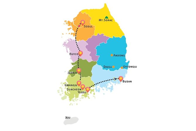 3-Day Korea Western course by K-shuttle Tour from Seoul to Busan - Key highlights worth your attention