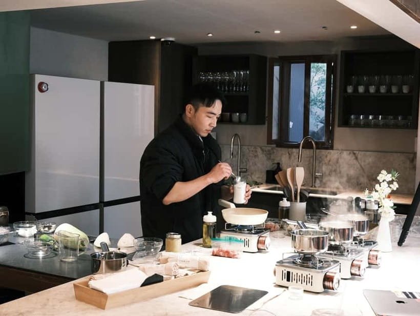 From Forest to Table: A Hansik Cooking Journey in Seoul - Entering SOOP TABLE’s Hanok-style kitchen setup