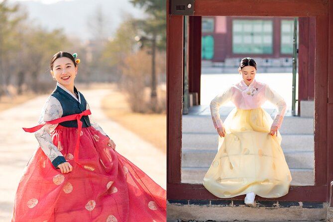 Gyeongbokgung palace,seoul with gigibebe hanbok rental - How the hanbok fitting works (and why it helps your photos)