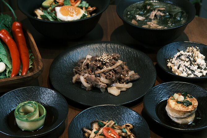 Korean Cooking Class Full Meal with BBQ on an All in One Table - Entering The Hanok-Inspired Kitchen In Seoul