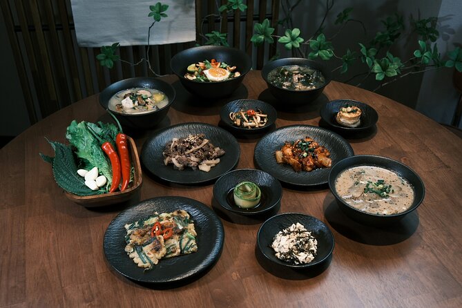 Korean Cooking Class Full Meal with BBQ on an All in One Table - The All-In-One Table Style, Served The Korean Way
