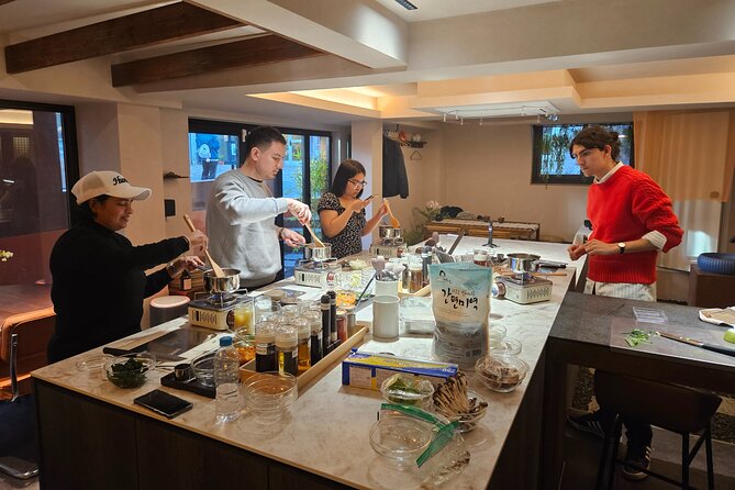 Korean Cooking Class Full Meal with BBQ on an All in One Table - The Welcome Tea Moment That Sets the Tone