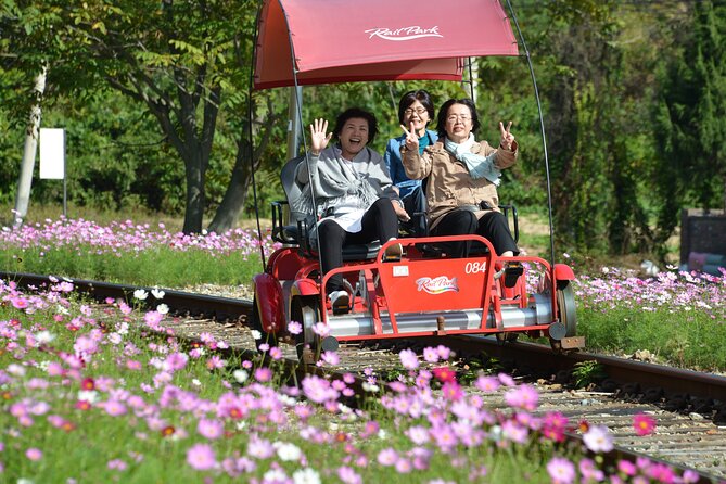 LEGOLAND Ticket with Transport & opt Railbike Day Tour from Seoul - Gangchon Rail Park railbike: what you do and what to pack