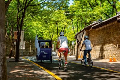 Morning Pedicab Heritage Tour - Cheonggyecheon Stream: short stop, good orientation