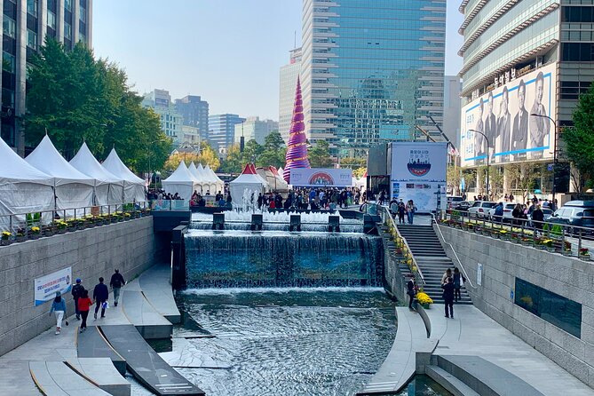 Private Full-Day Guided Tour in Seoul with Lunch, Tea and Dinner - Insadong and Cheonggyecheon Stream: tea streets meet a city reset
