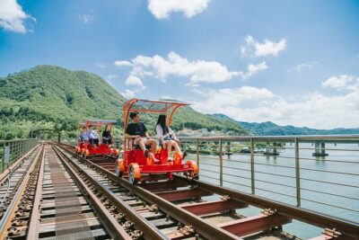Samaksan Cable Car and Nami Island Day Escape with Railbike - Gapyeong rail bike: bridges, Zelkova Tree Tunnel, and The Letter (1997)