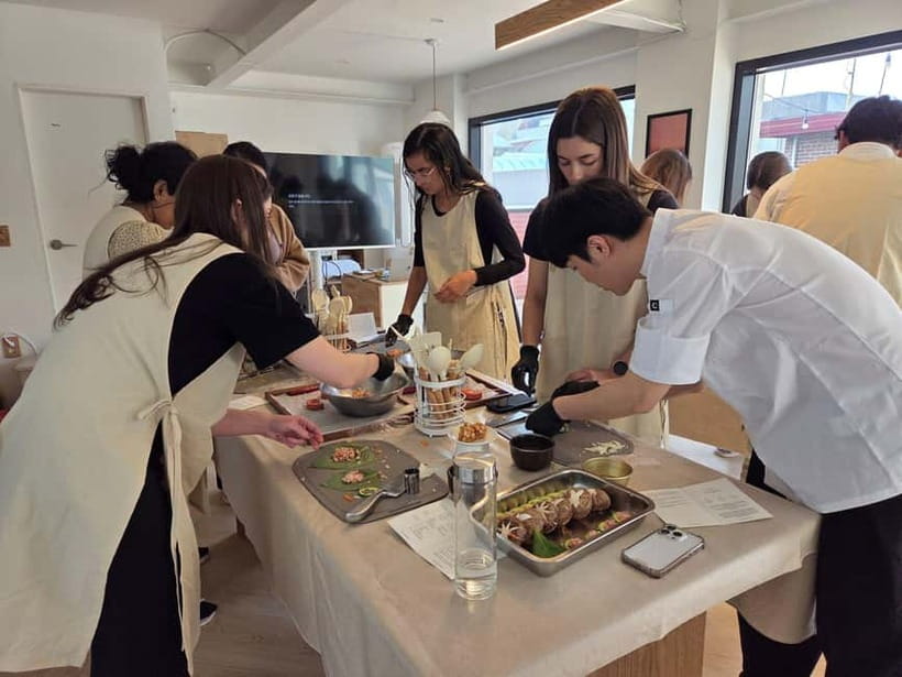 Seoul: Cooking Class and Tour with Michelin-Trained Chef - Making Jeon with a Michelin-trained chef (and learning real knife basics)