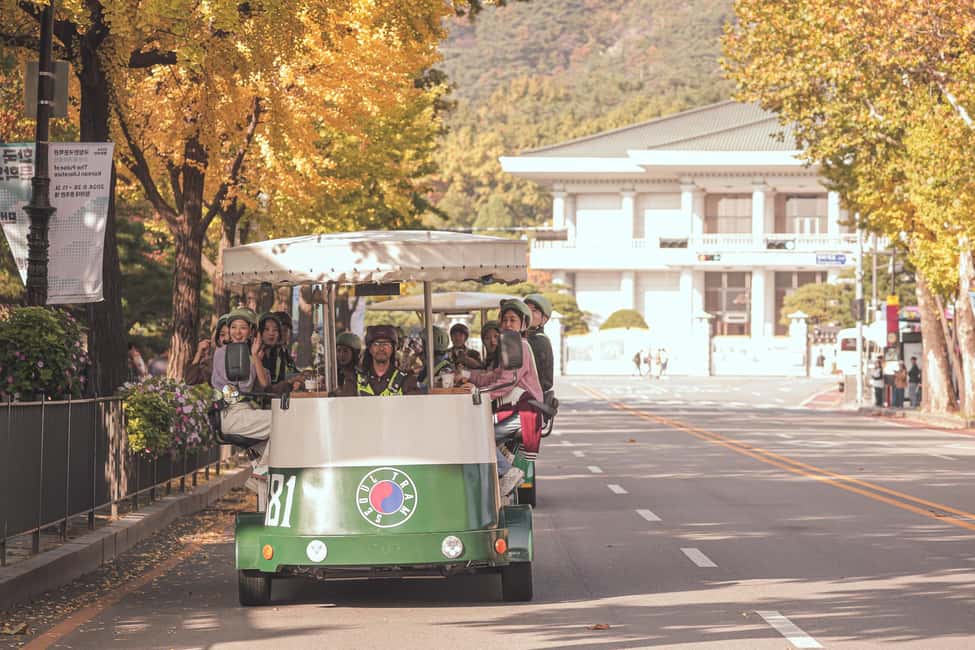 Seoul: Guided Tram Tour with Snacks and Hidden Alleys - Pedal-powered sightseeing on a tram bike (not a bus tour)