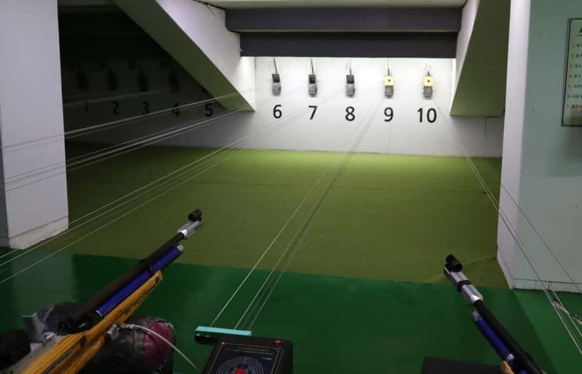 Seoul: Olympic-Style Shooting & Korean Food Experience - Professional range atmosphere: learning around real shooters