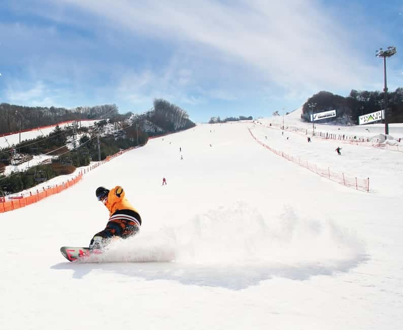 Seoul: Vivaldi Park Winter Ski with Eobi Ice Valley Day Tour - Morning ride from Seoul: 2 hours out, then Eobi Ice Valley in time for photos